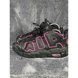 Nike Air More Uptempo (GS) Black/Pink Blast Youth 7Y / women’s 8.5
